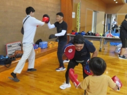 ボクシング体験  ～ミット打ち教室～  in スポレクフェス